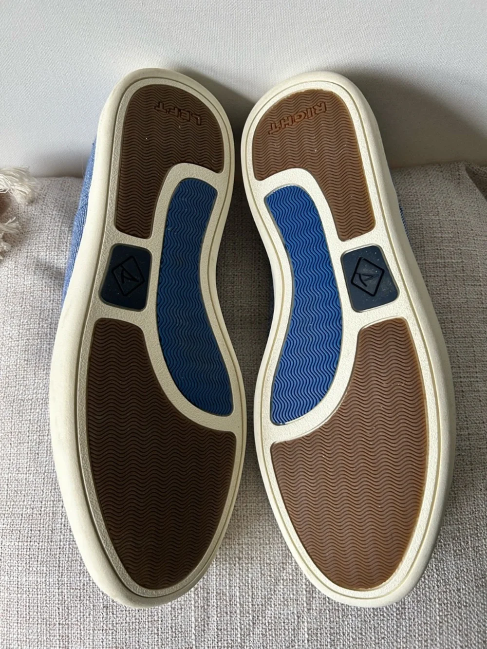 Sperry Light Blue Canvas Boat Shoes